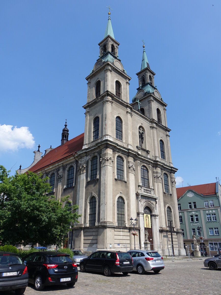 Brzeg / Brieg, Jesuitenkirche Hl. Kreuz, erbaut von 1734 bis 1739 durch Josef Frisch (19.06.2021)
