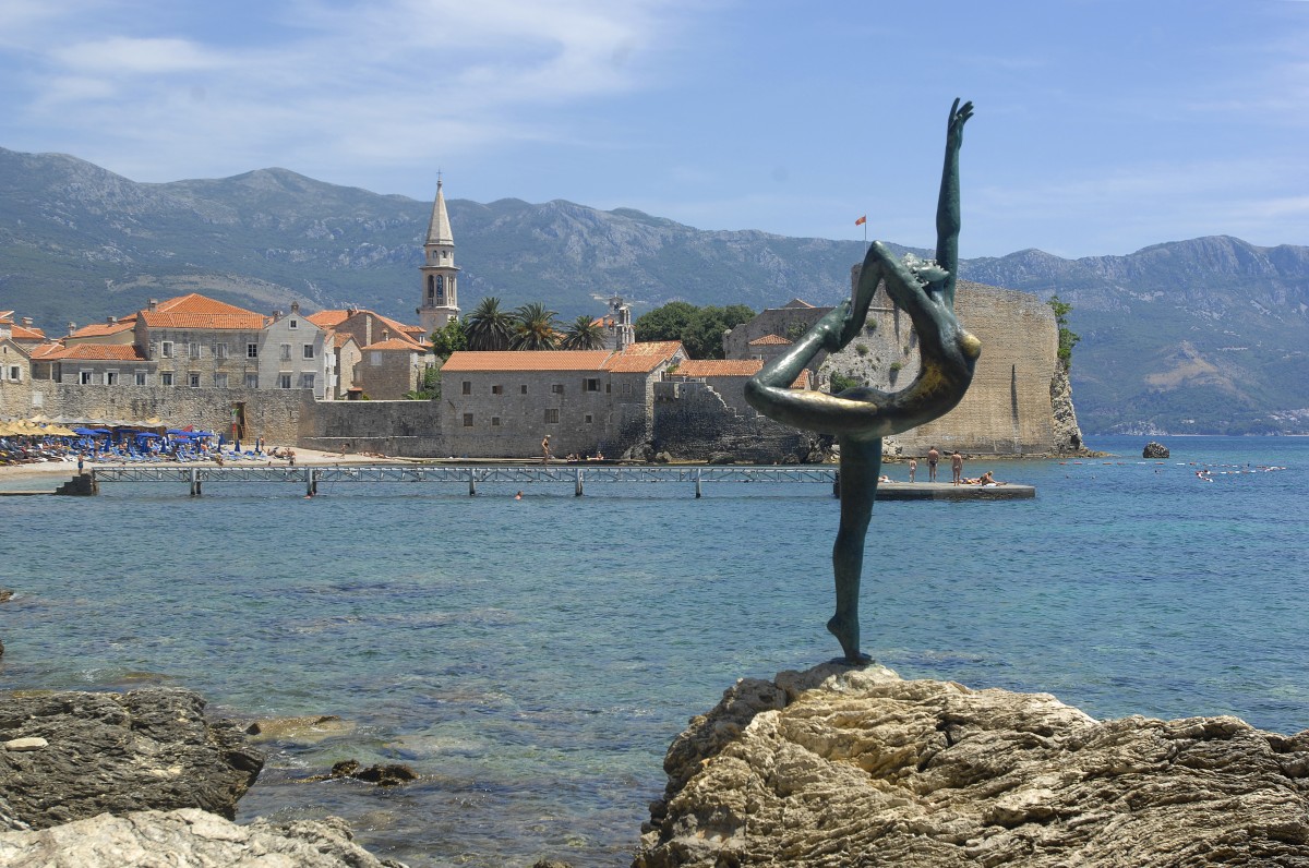 Budva an der Adriakste. Aufnahmedatum: 28. Juni 2012.