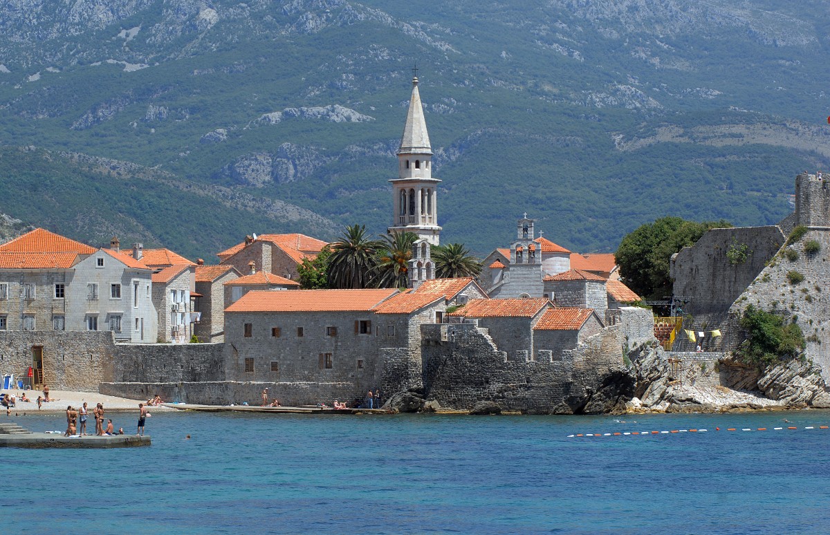 Budva an der Adriakste. Aufnahmedatum: 28. Juni 2012.