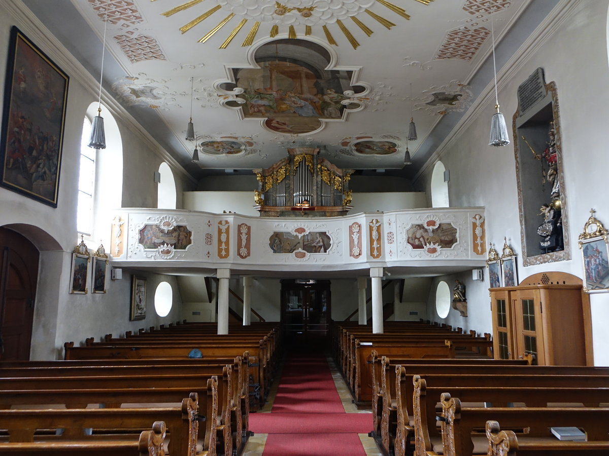 Bchenbach, Orgelempore in der kath. St. Vitus Kirche (19.05.2018)