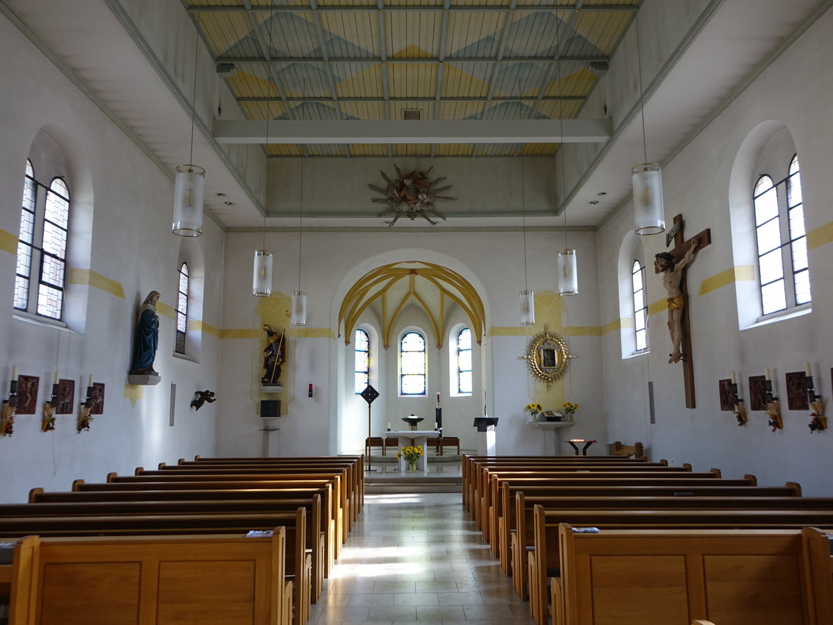 Bchlberg, Innenraum der kath. Pfarrkirche St. Ulrich (21.10.2018)