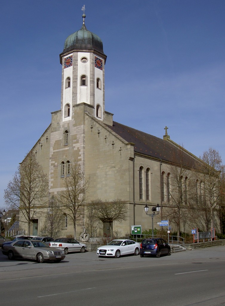 Bhlertann, St. Georg Kirche, erbaut von 1861 bis 1865 (16.03.2013)