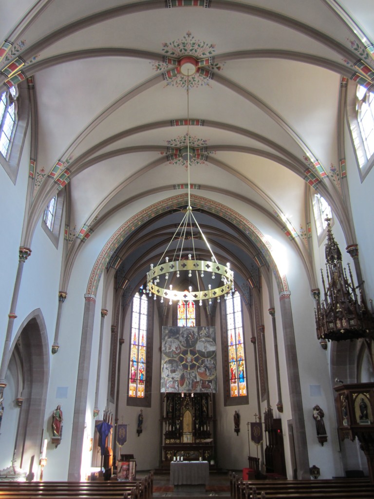 Bhlerzell, Innenraum der St. Maria Kirche (16.03.2013)