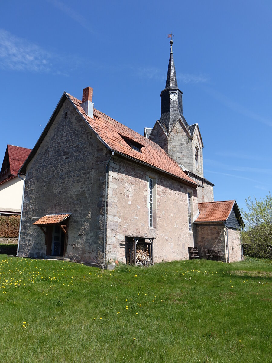 Brden, evangelische St. Katharina Kirche, erbaut ab 1409 (09.05.2021)