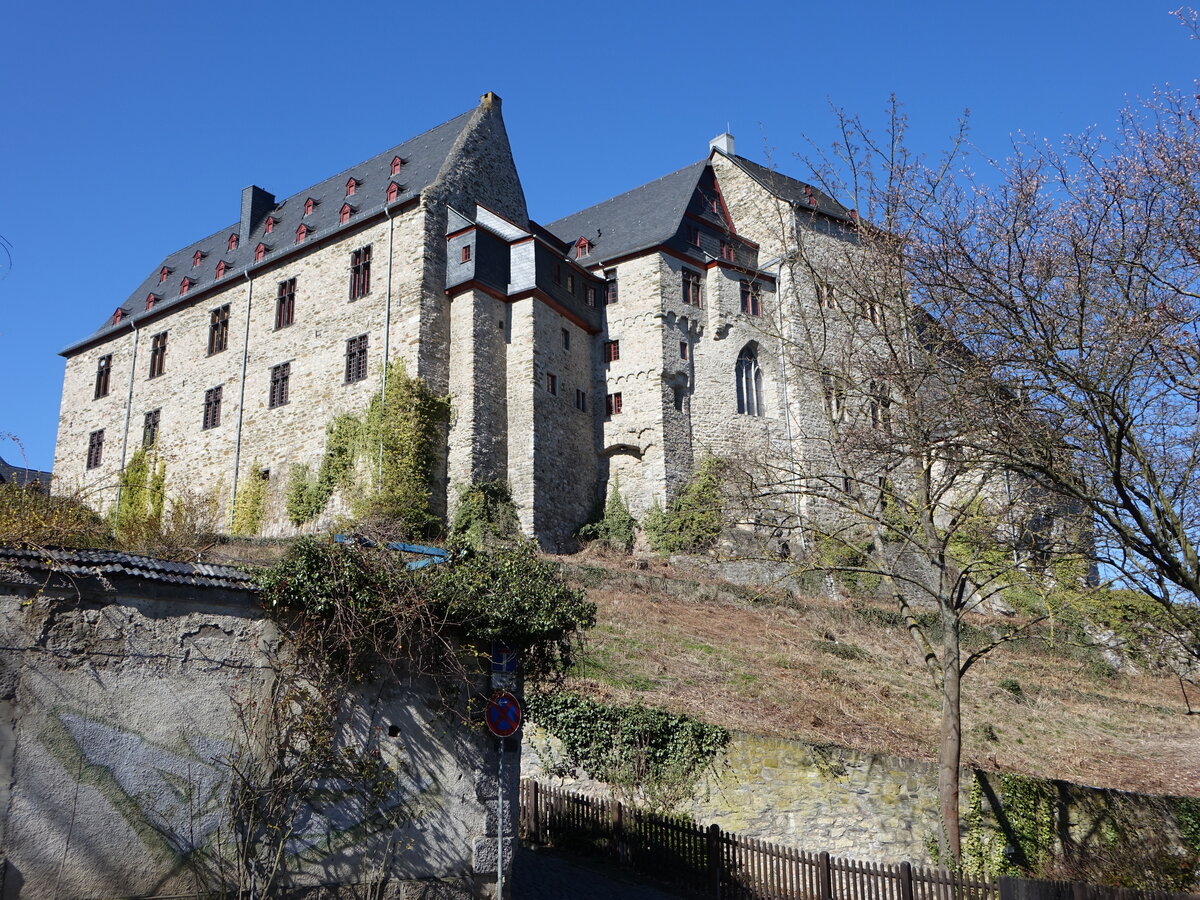 Burg Limburg, erbaut Anfang des 13. Jahrhunderts von Gerlach von Ysenburg (19.03.2022)