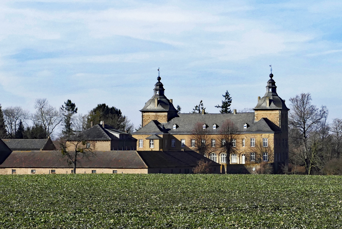 Burg Schweinheim, ehemalige Wasserburg in Eu-Schweinheim - 24.02.2018