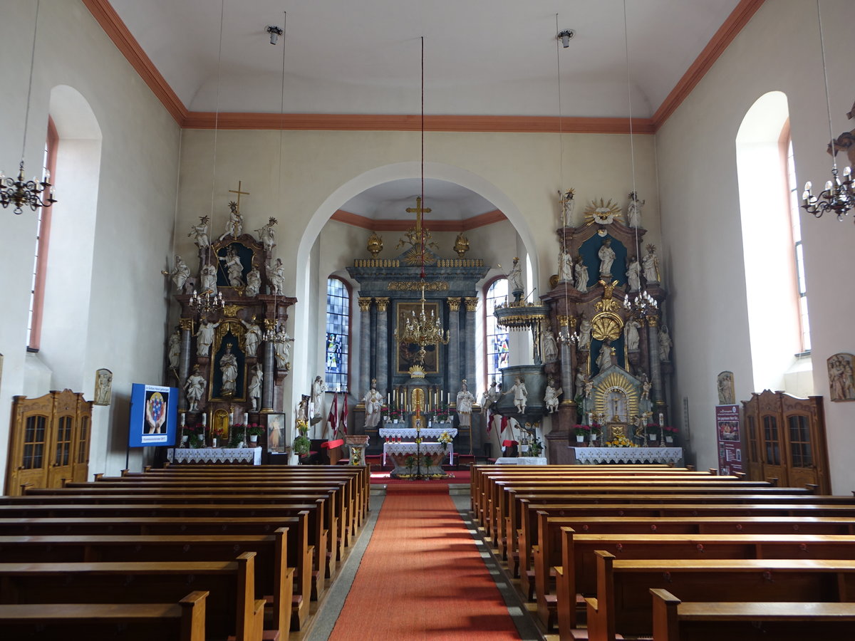 Burgkunstadt, barocke Altre in der Stadtpfarrkirche Sankt Heinrich und Kunigunde (16.04.2017)