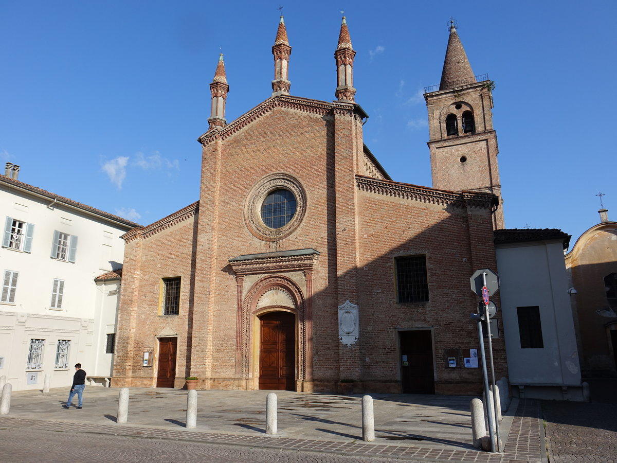 Busseto, St. Bartolomeo Kirche, erbaut von 1480 bis 1490 durch Jacopo de 'Stavolis (10.10.2016)