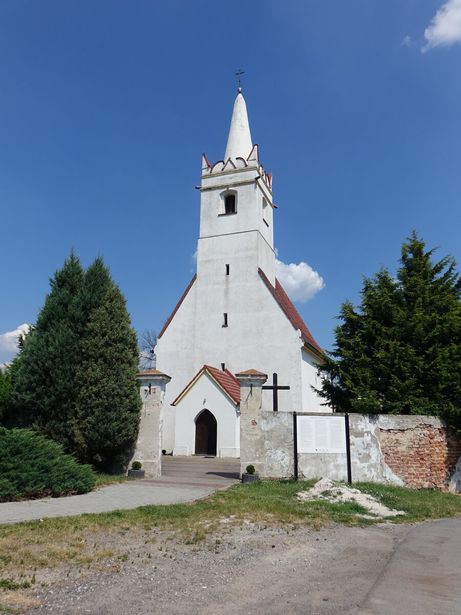 Buszyce / Buchitz, gotische Pfarrkirche Hl. Dreifaltigkeit, erbaut im 16. Jahrhundert (19.06.2021)