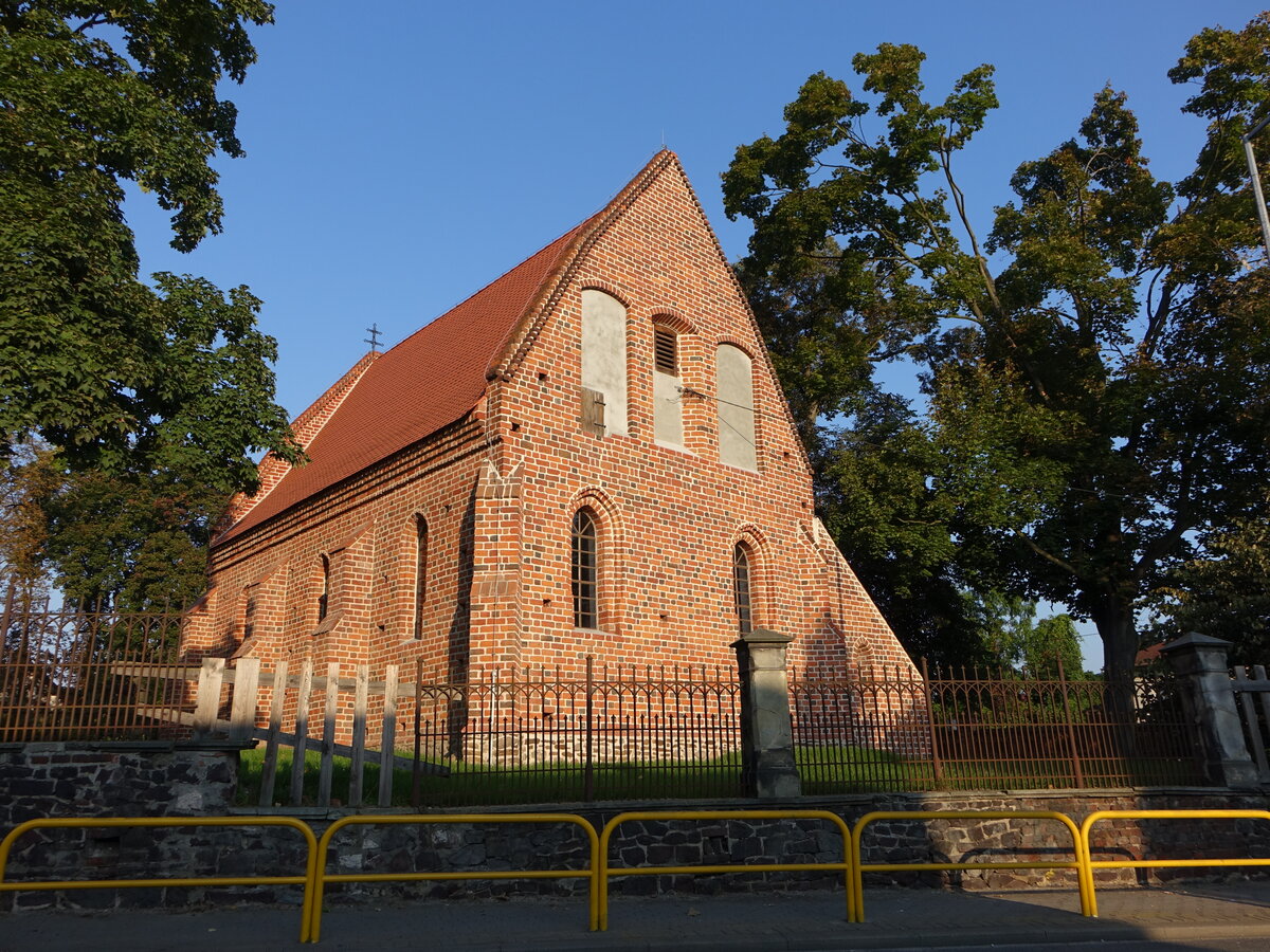 Byczyna / Pitschen, Friedhofskapelle St. Hedwig, erbaut im 14. Jahrhundert (15.09.2021)