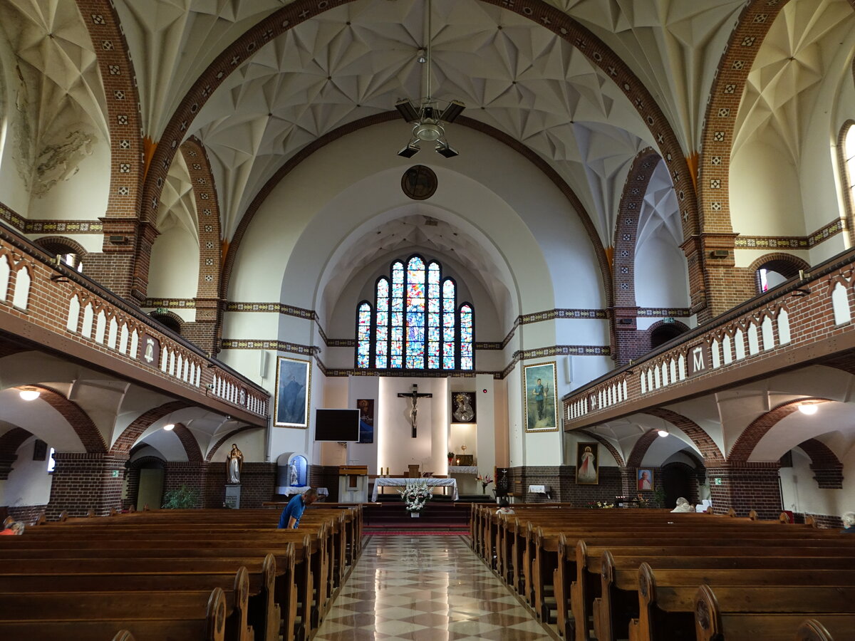 Bydgoszcz / Bromberg, Innenraum der Pfarrkirche St. Andreas (06.08.2021)