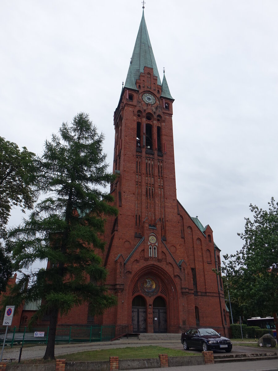 Bydgoszcz / Bromberg, Pfarrkirche St. Andreas, erbaut von 1901 bis 1903 durch den Architekten Heinrich Seeling (06.08.2021)