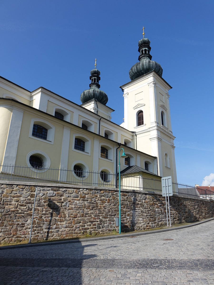 Bystřice nad Perntejnem/ Bistritz, St. Lorenz Kirche, frhgotische Kirche aus dem 13. Jahrhundert (01.06.2019)