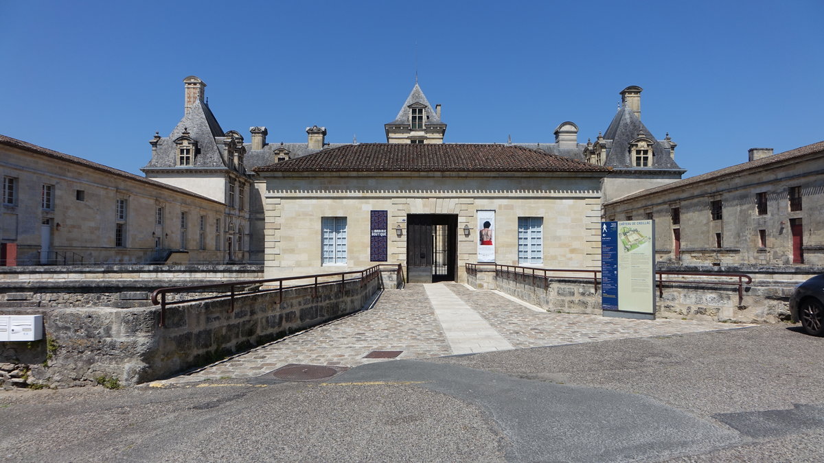 Cadillac, Chateau, erbaut im 17. Jahrhundert von Jean Louis de Nogaret de La Valette (25.07.2018)