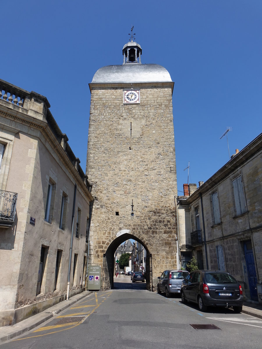 Cadillac, Porte Medievale iin der Rue Cazeaux-Cazalet (25.07.2018) 