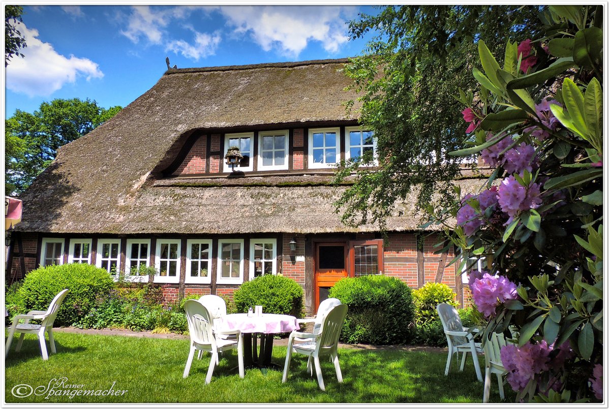 Caf Bockelmann, Oberhaverbeck. Naturschutzgebiet Lneburger Heide, Mai 2014.