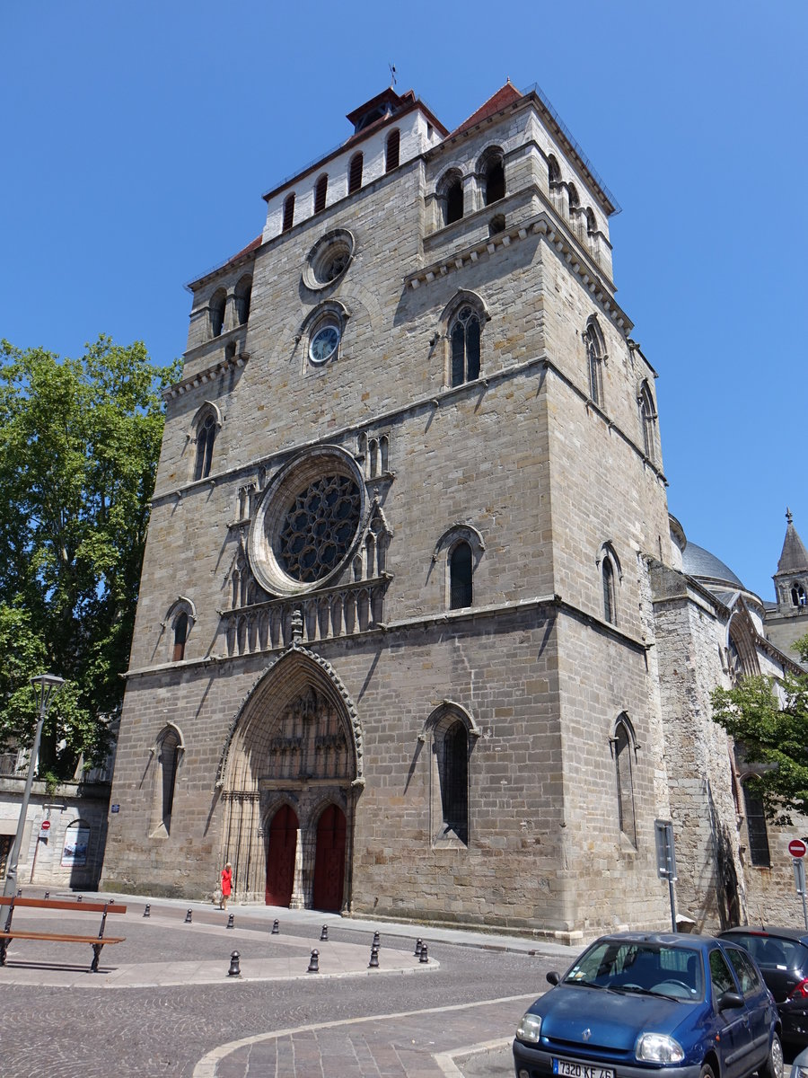 Cahors, Kathedrale Saint-Etienne, erbaut ab dem 11. Jahrhundert, Portal von 1130 (29.07.2018)