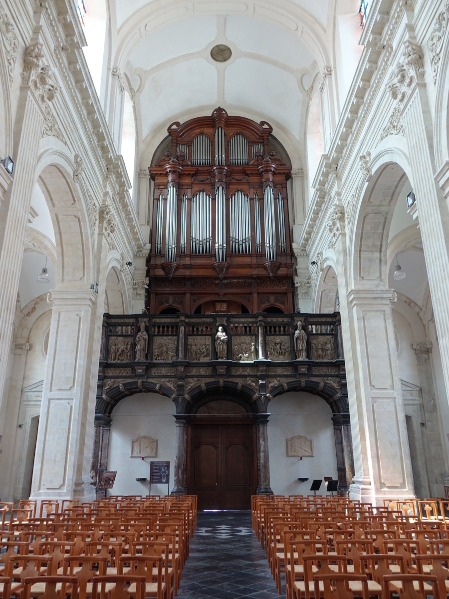 Cambrai, Orgelempore in der St. Gery Kirche (15.05.2016)