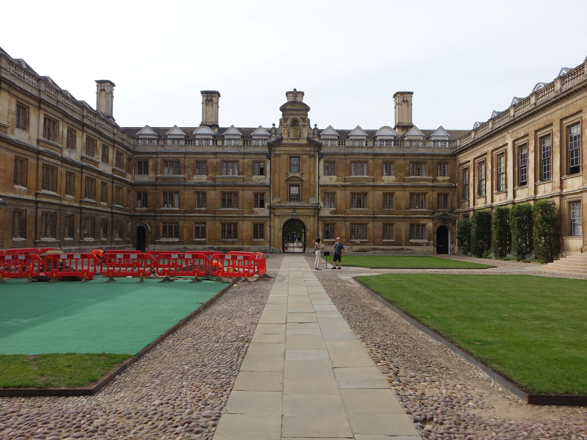 Cambridge, Clare College, gegrndet 1326 vom Kanzler der Universitt, Richard Badew (08.09.2023)