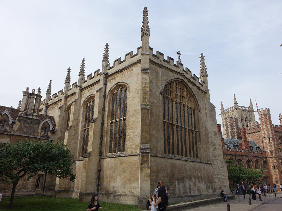 Cambridge, Kapelle im Tudorstil des Trinity College, erbaut 1561 (08.09.2023)