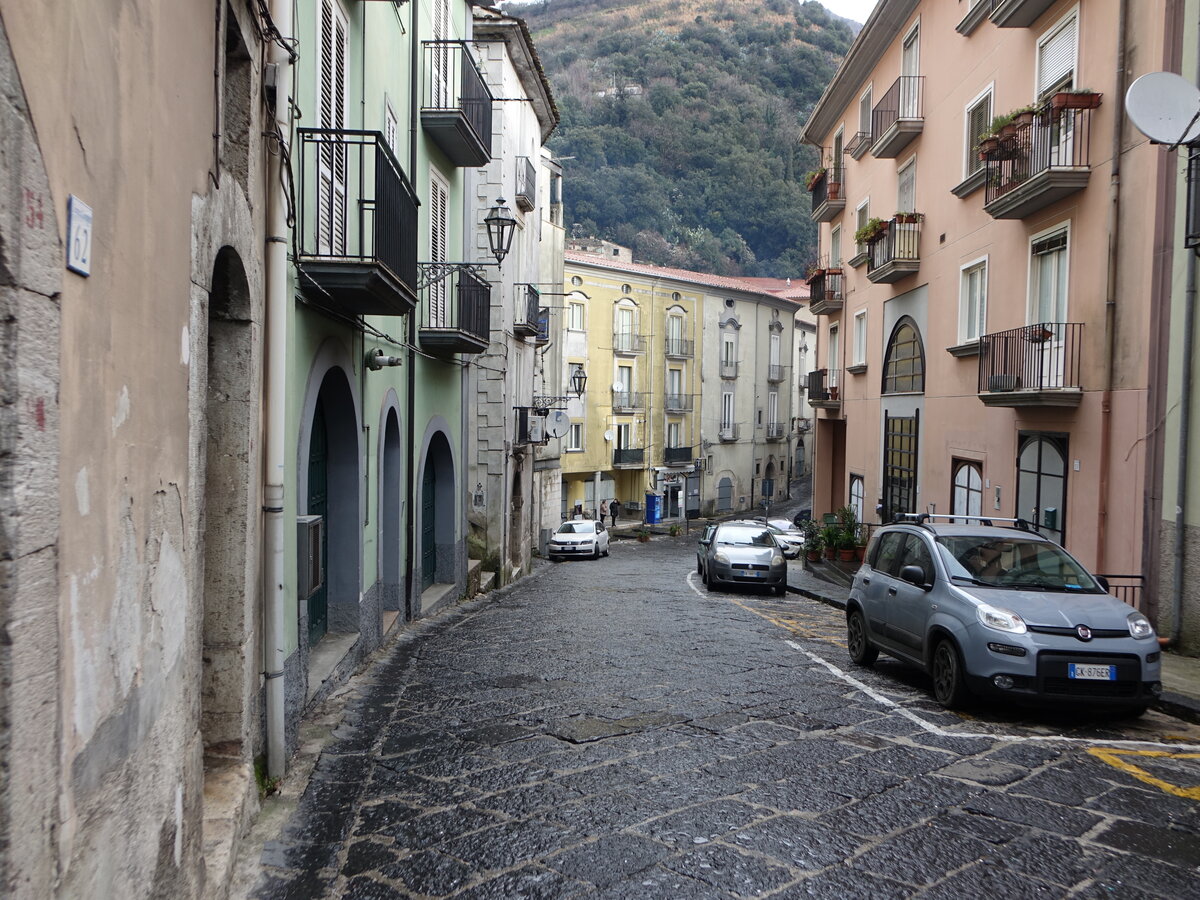 Campagna, Huser in der Via Giudeca (27.02.2023)