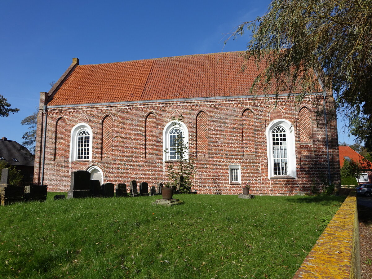 Campen, evangelische Kirche, erbaut im spten 13. Jahrhundert (10.10.2021)