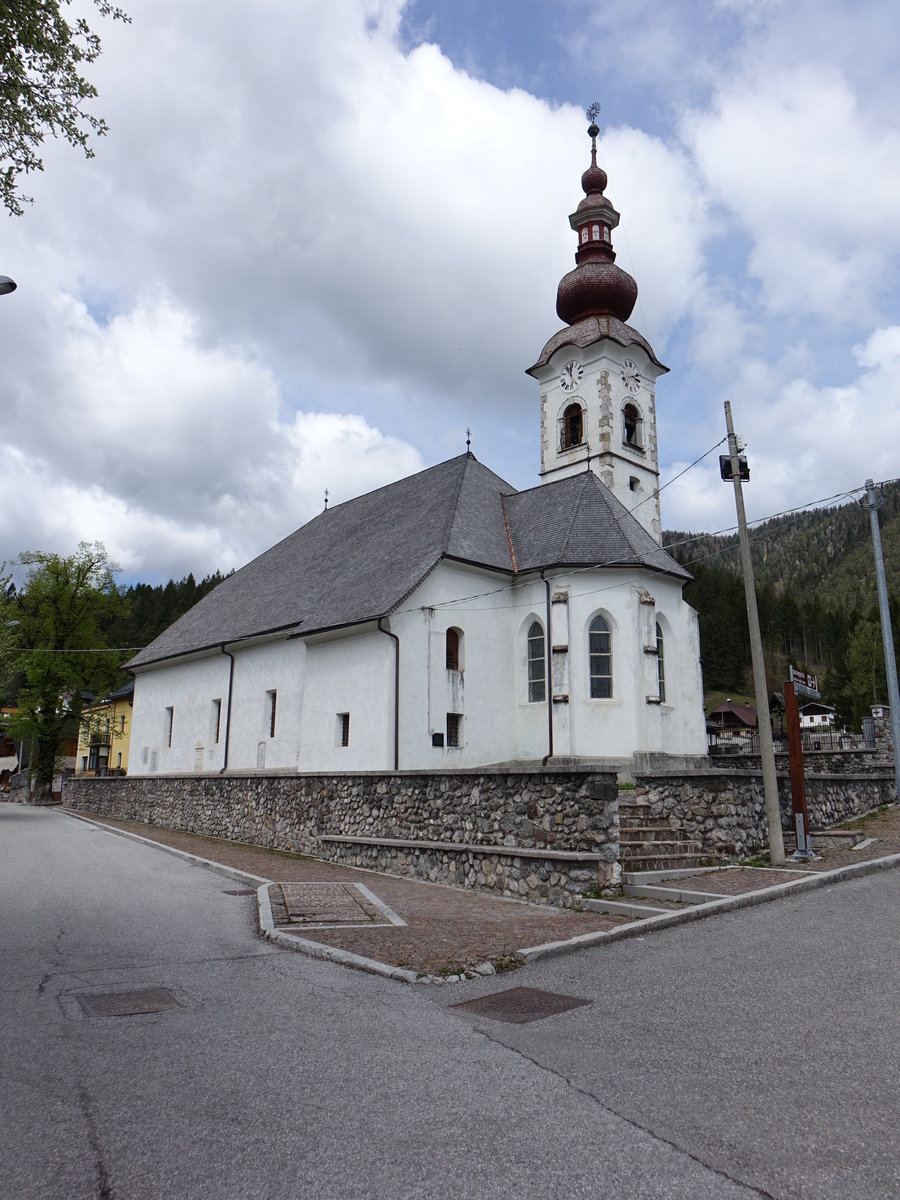 Camporosso, St. Pietro Kirche, erbaut ab 1444 mit barocker Ausstattung (05.05.2017)