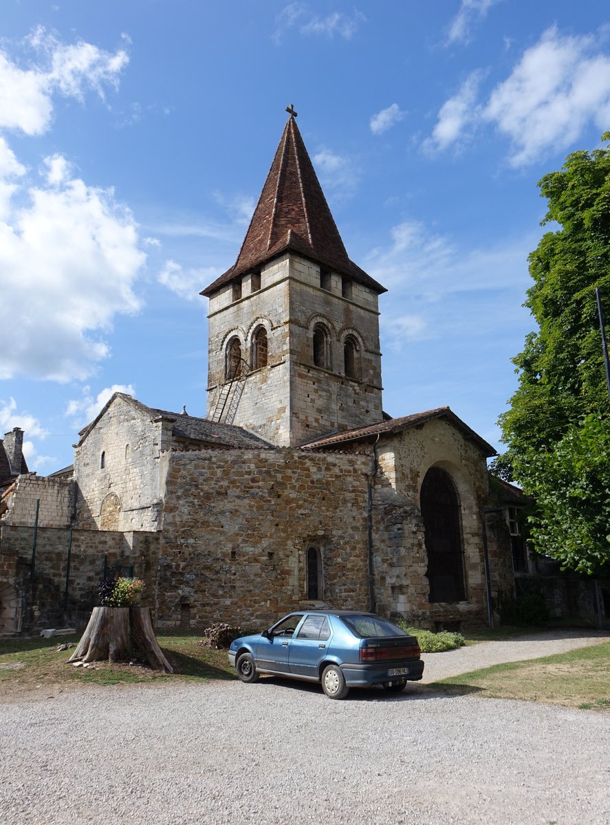 Carennac, ehem. Klosterkirche St. Pierre, erbaut im 12. Jahrhundert (21.07.2018)