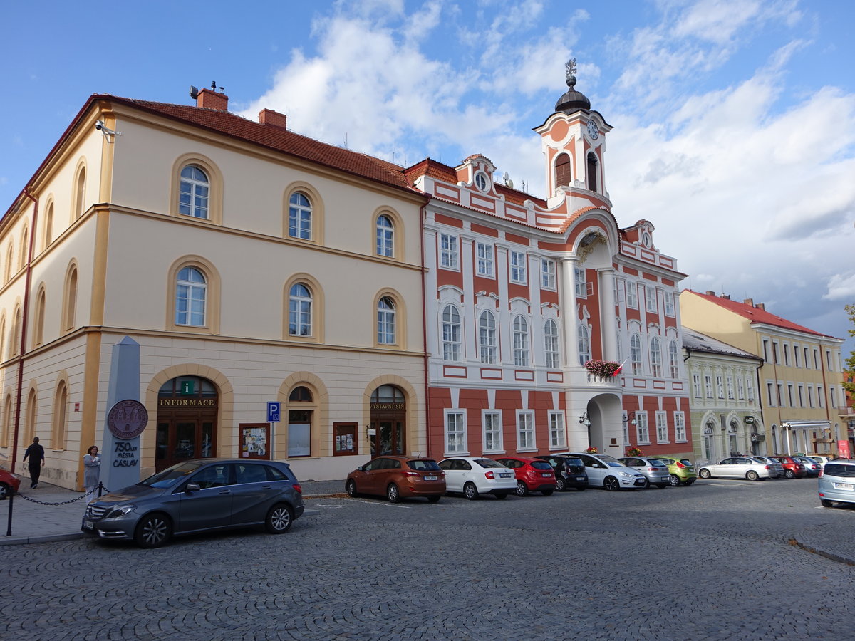 Caslav / Tschaslau, Rathaus am Namesti Jana Zizky Trocnova (30.09.2019)