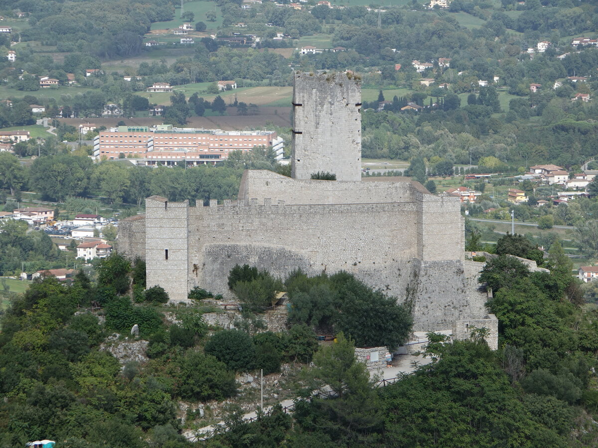 Cassino, Rocca Janula, mittelalterliche Festung erbaut im 10. Jahrhundert (17.09.2022)