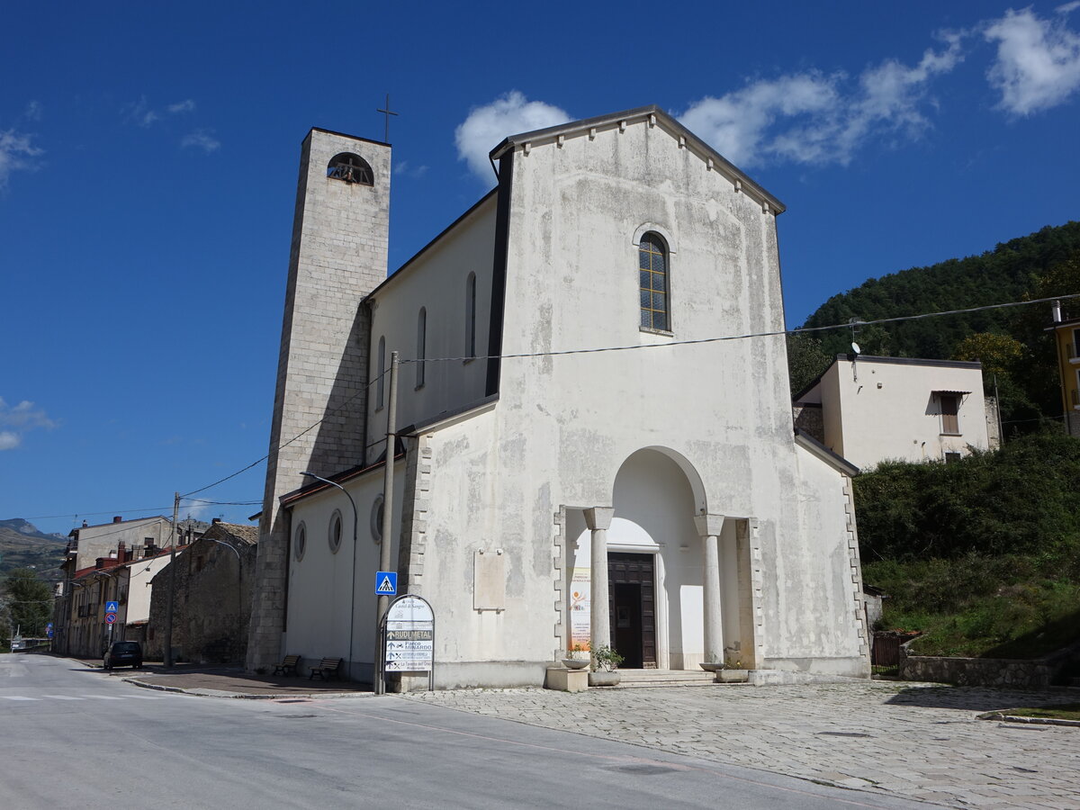Castel di Sangro, Pfarrkirche San Nicola di Bari in der Via Riviera (17.09.2022)