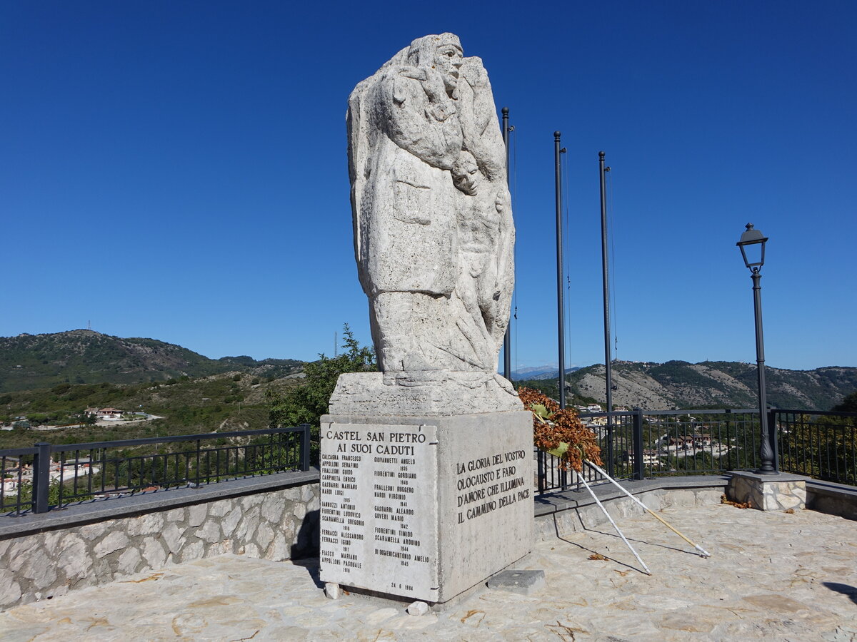 Castel San Pietro Romano, Denkmal im Parco Memoria (18.09.2022)