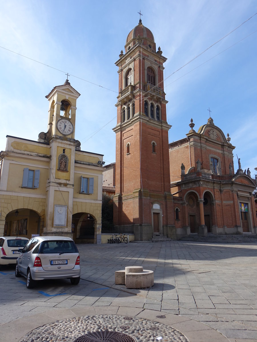 Castel San Pietro Terme, Kirche Santa Maria Maggiore, erbaut ab 1757 (31.10.2017)