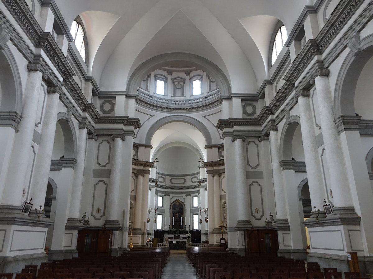 Castelfranco Veneto, barocker Innenraum der Kirche St. Maria Assunta (18.09.2019)