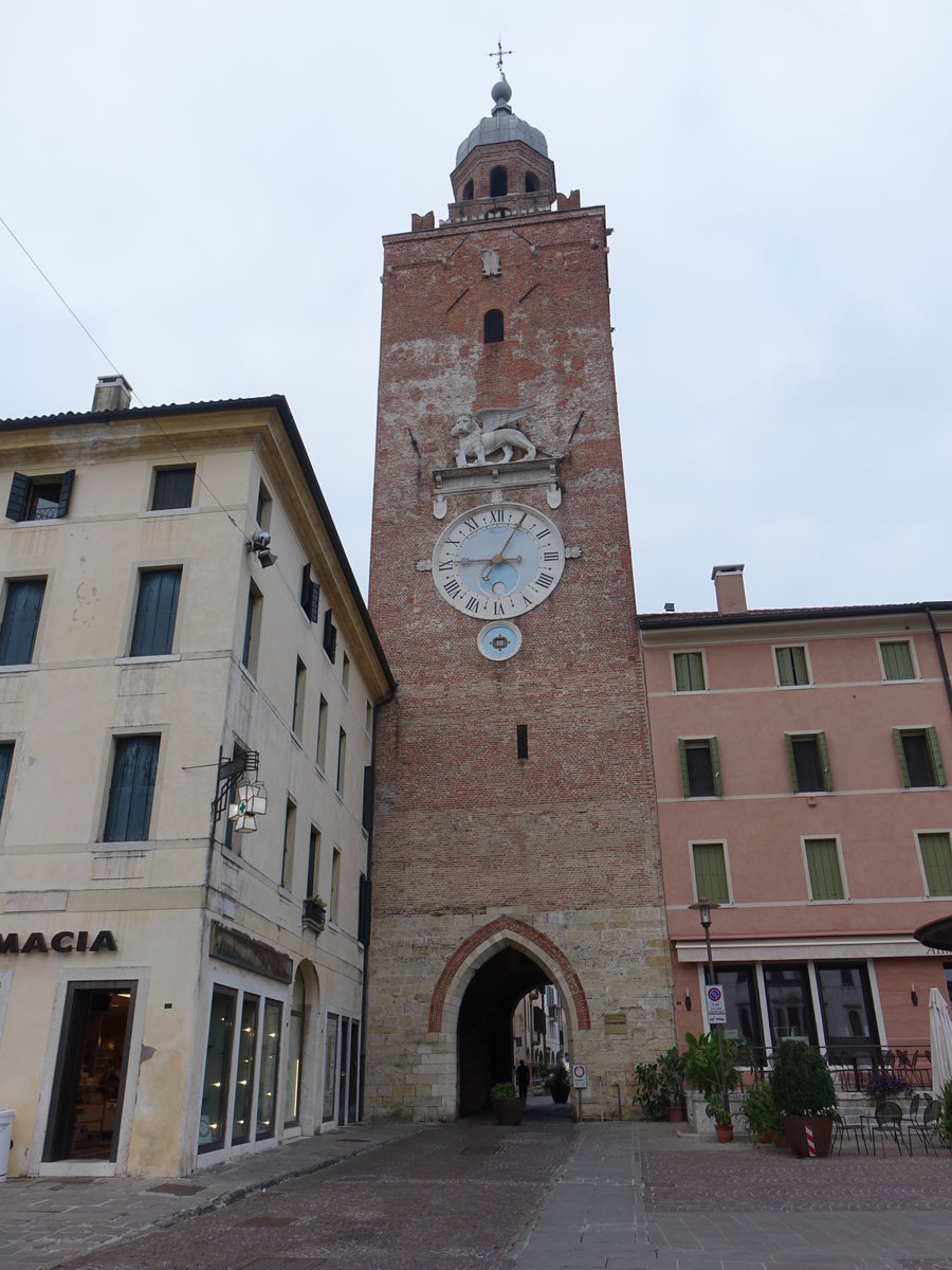 Castelfranco Veneto, Torre Civico in der Via Francesco Maria Preti (18.09.2019)