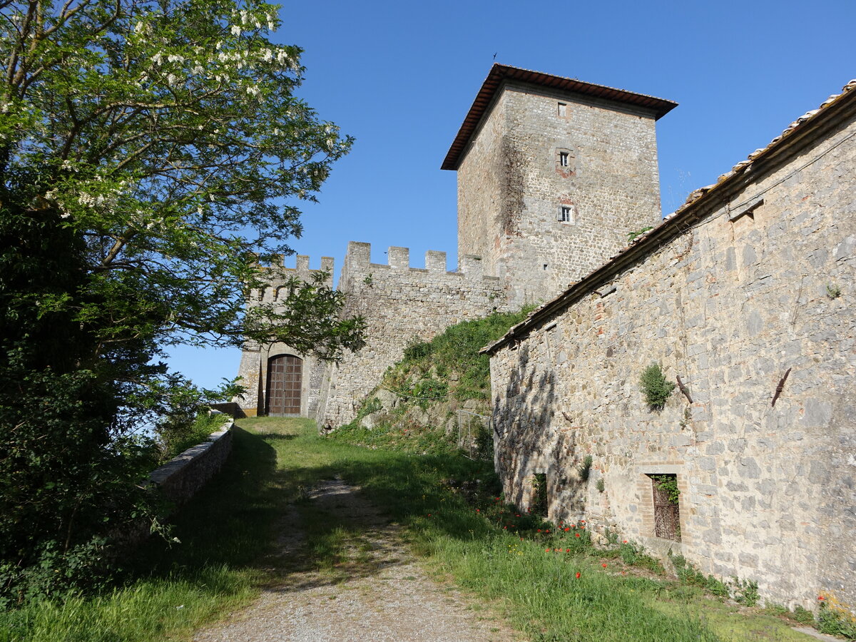 Castello Triana, Burg aus dem 8. Jahrhundert, seit 1388 im Besitz der Familie Piccolomini (22.05.2022)