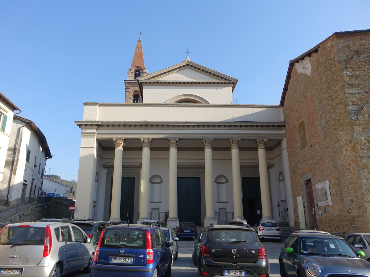 Castiglion Fiorentino, Collegiata di San Giuliano, erbaut 1840 (26.03.2022)