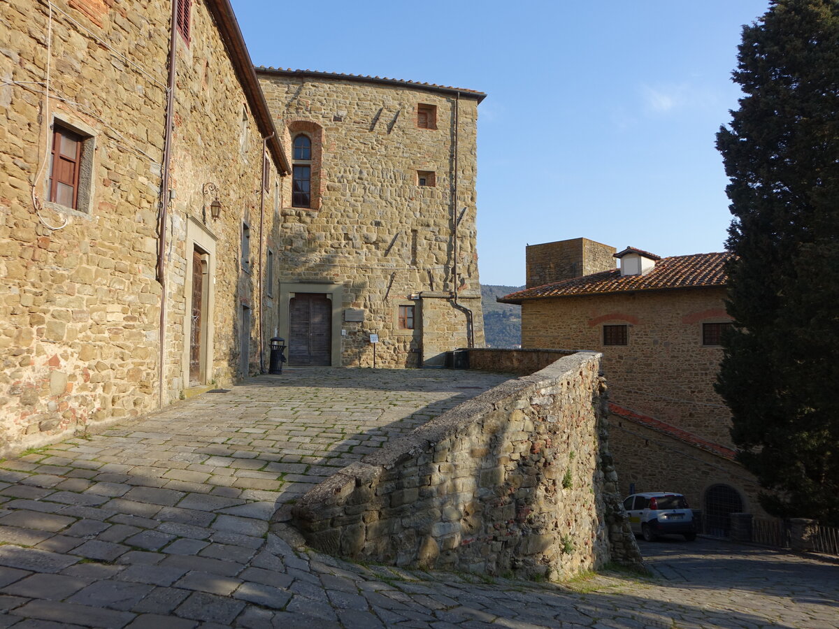 Castiglion Fiorentino, Kirche Sant Angelo al Cassero in der Fortezza, erbaut ab 1191 (26.03.2022)