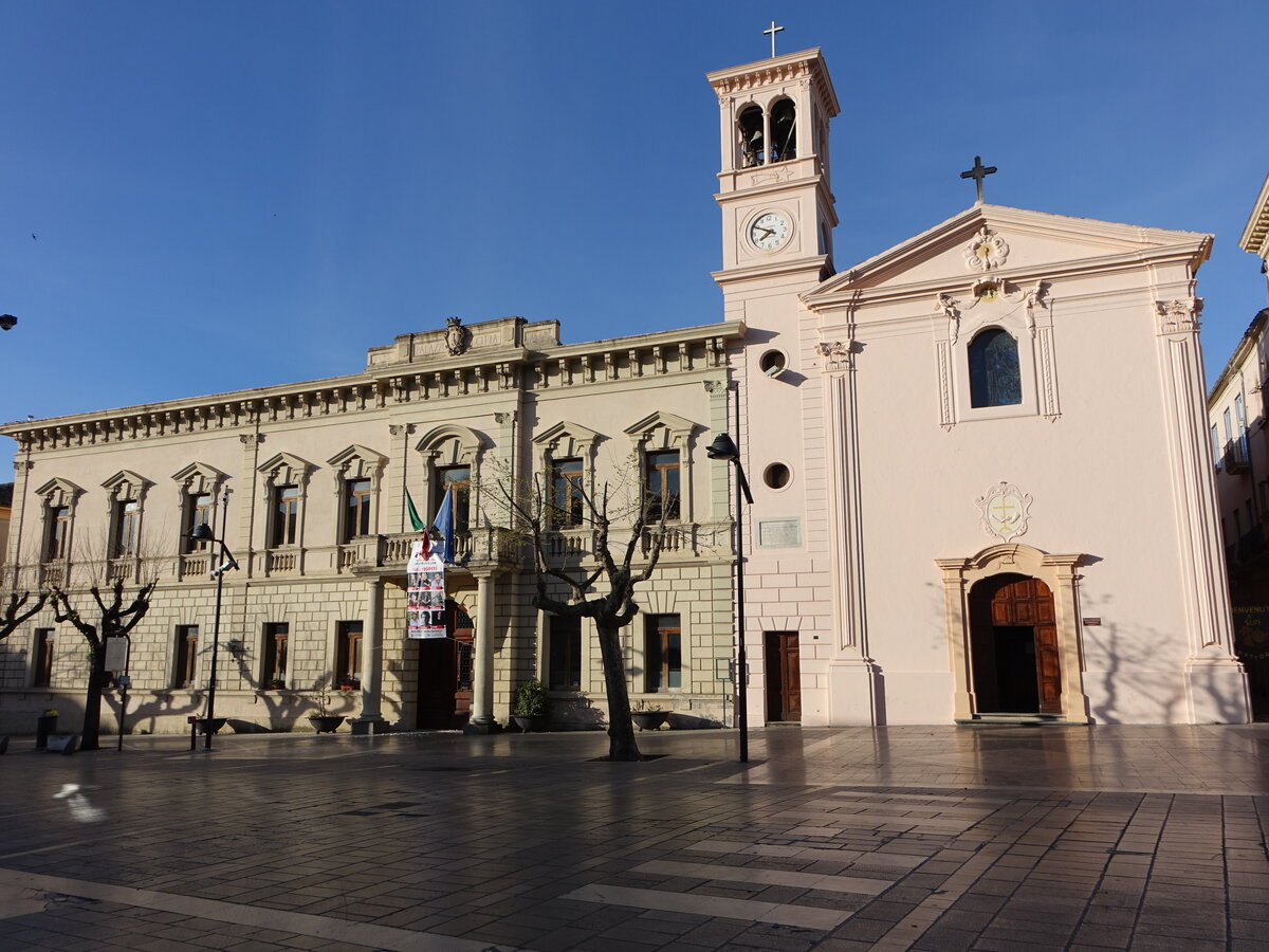 Castrovillari, ehem. Franziskanerkloster mit Kirche San Francesco aus dem 13. Jahrhundert, heute Rathaus (06.04.2024)