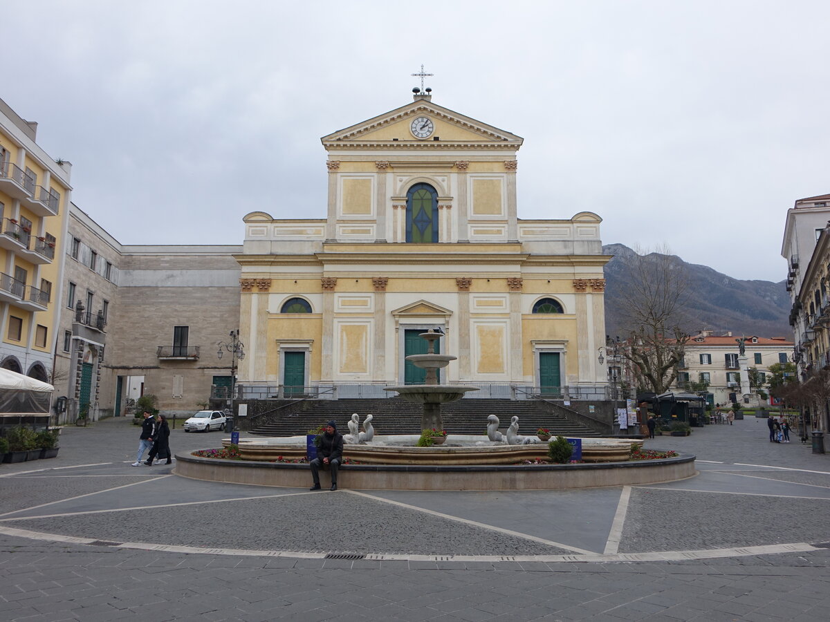 Cava di Tirreni, Dom Santa Maria della Visitazione an der Piazza Duomo (25.02.2023)