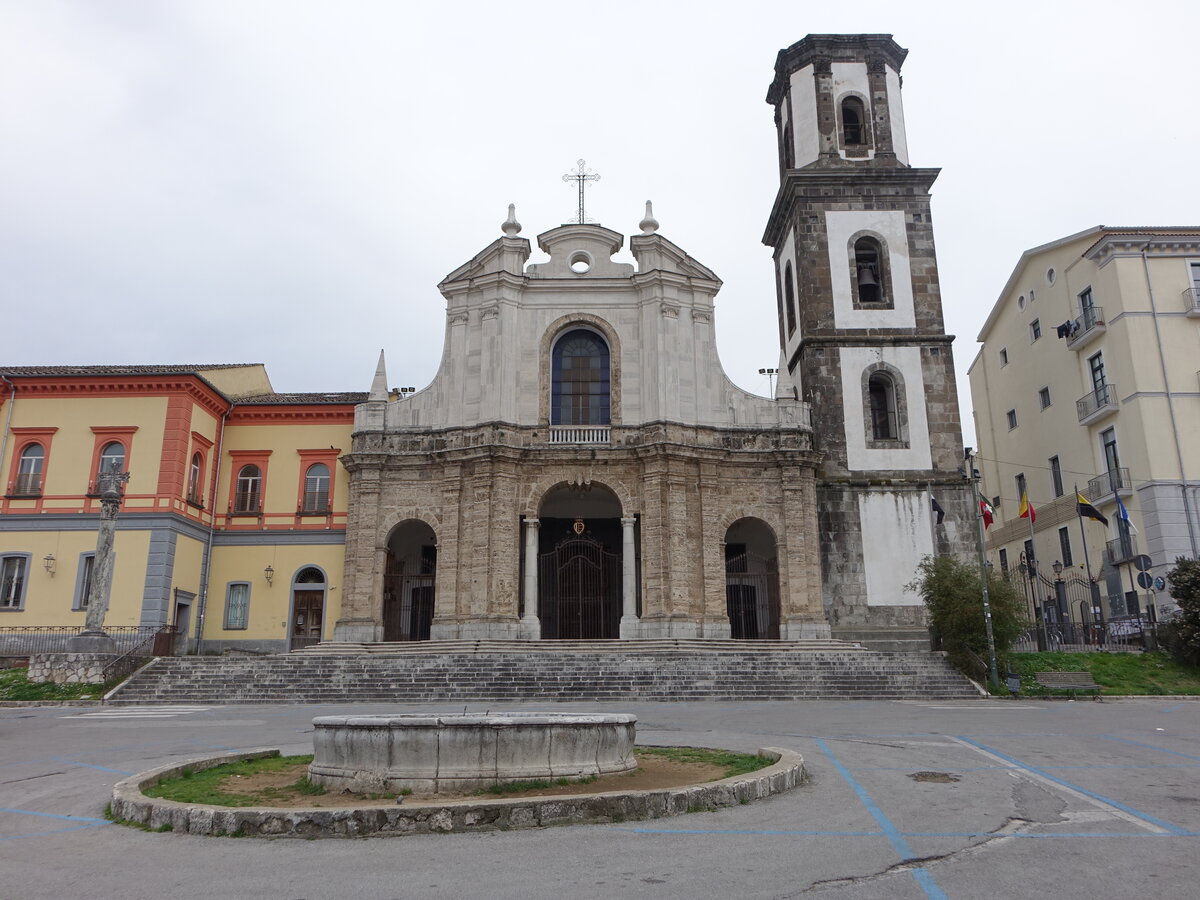 Cava di Tirreni, Klosterkirche San Francesco, erbaut im 17. Jahrhundert (25.02.2023)