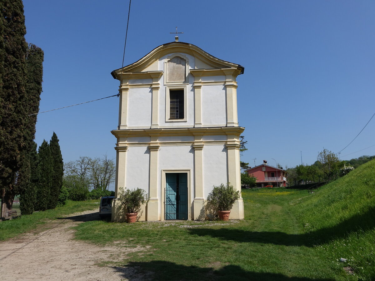 Cavriana, Pfarrkirche San Rocco, erbaut im 18. Jahrhundert (12.04.2024)