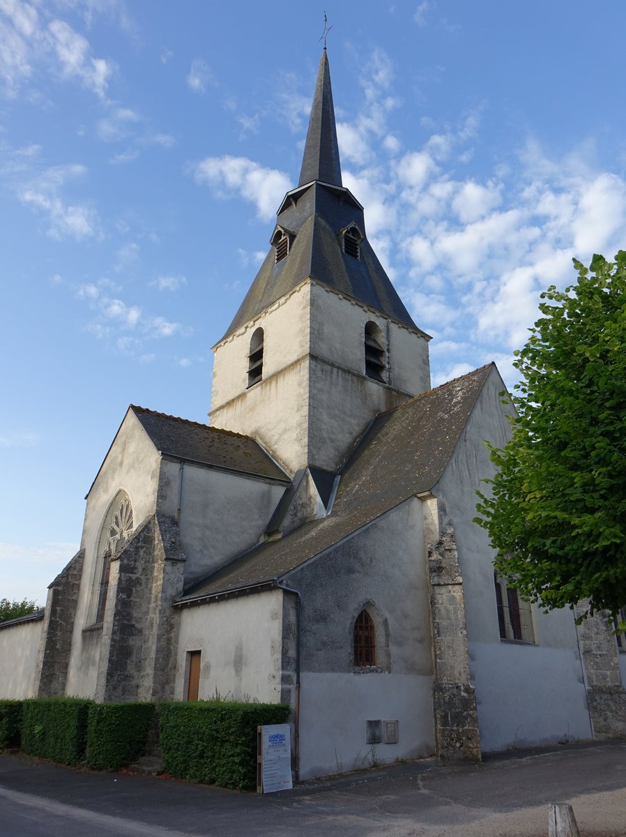 Cellettes, St. Mondry Kirche, erbaut im 11. Jahrhundert (08.07.2017)