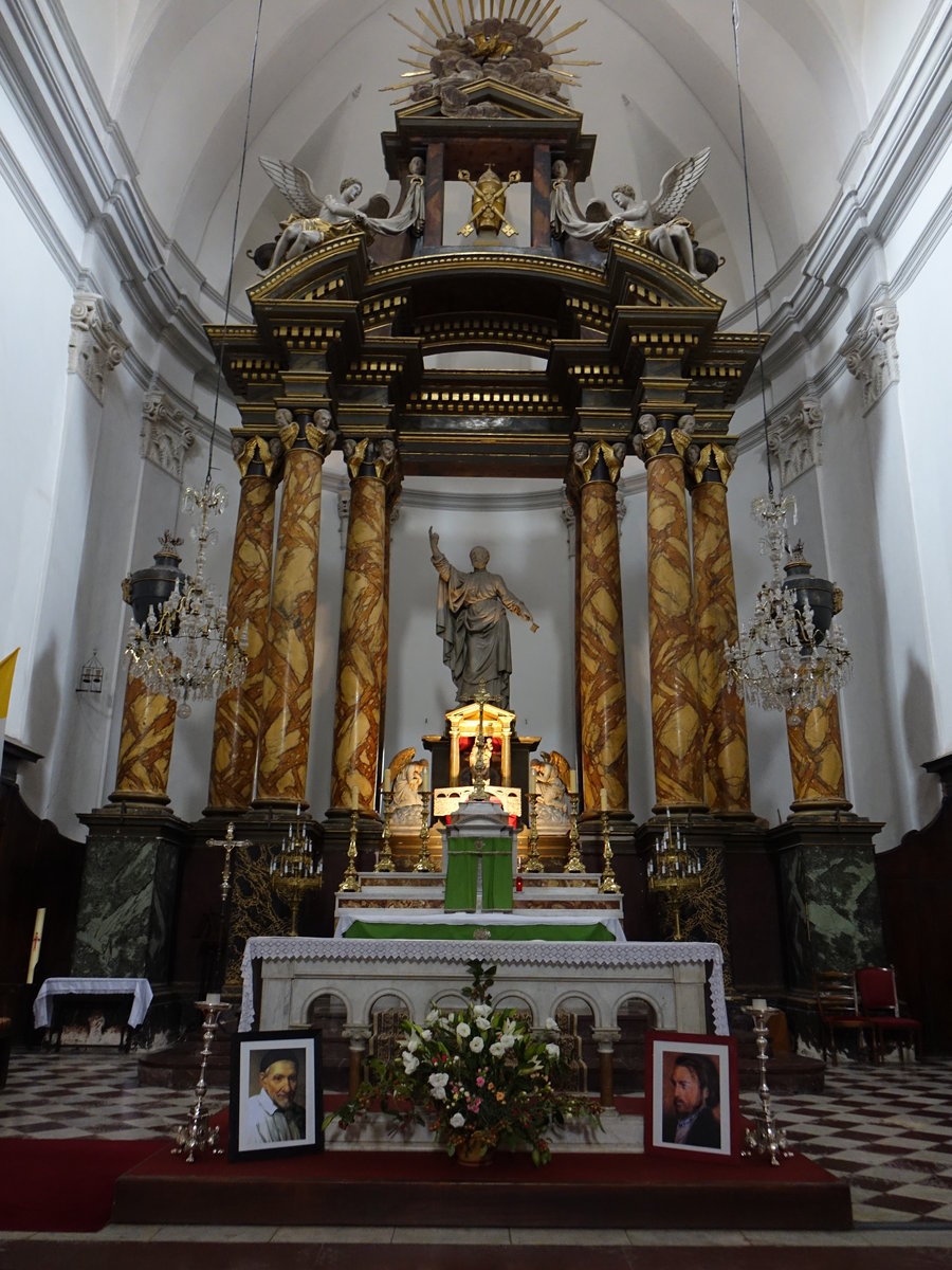 Ceret, barocker Hochaltar in der Kirche Saint-Pierre (30.09.2017)