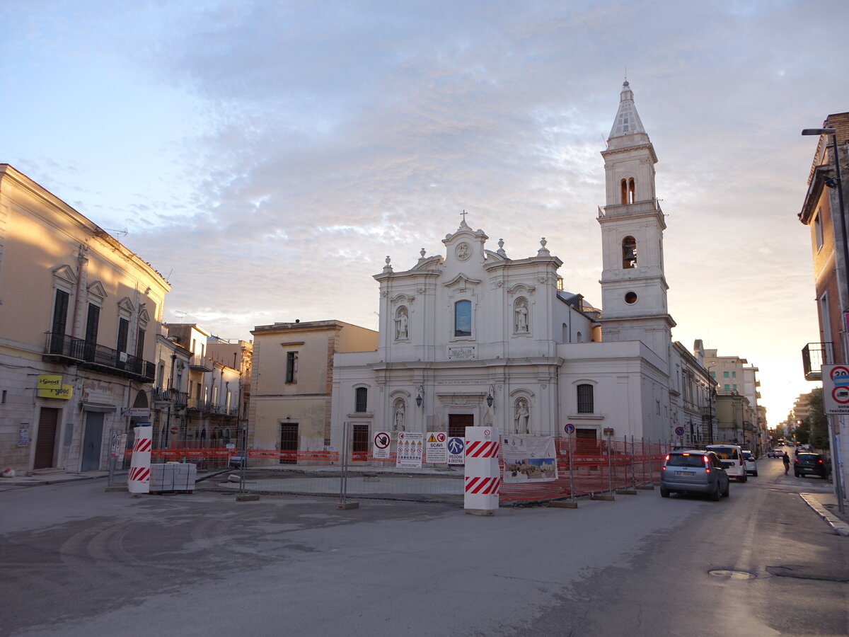 Cerignola, barocke Kirche Beata Vergine del Monte Carmelo aus dem 16. Jahrhundert (27.09.2022)