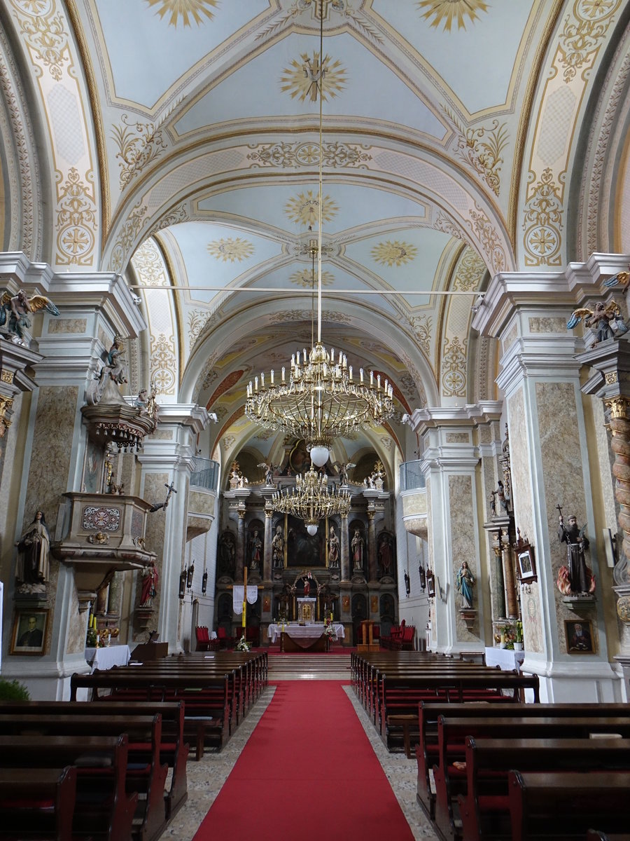 Cernik, barocker Innenraum der Klosterkirche St. Petrus (02.05.2017)