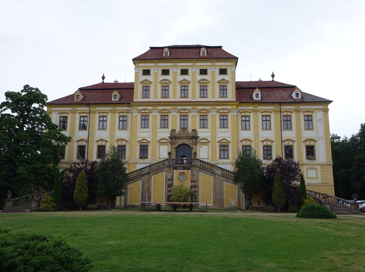 Cerveny Hradek / Rothenburg,  Schloss Rothenhaus, erbaut von 1655 bis 1675 durch  Antonio della Porta (07.07.2019)