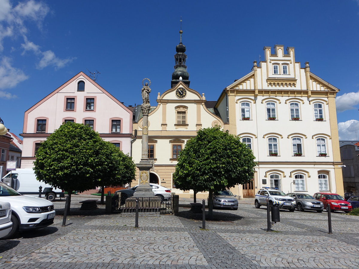 Ceska Trebova / Bhmisch Trbau, Rathaus am Stare Namesti (30.06.2020)