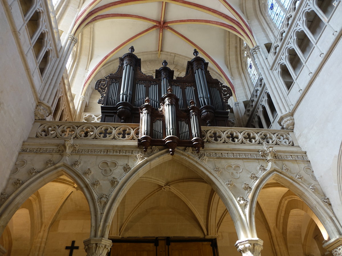Chalon-sur-Saone, Orgelempore in der Kathedrale St. Vincent (16.07.2017)