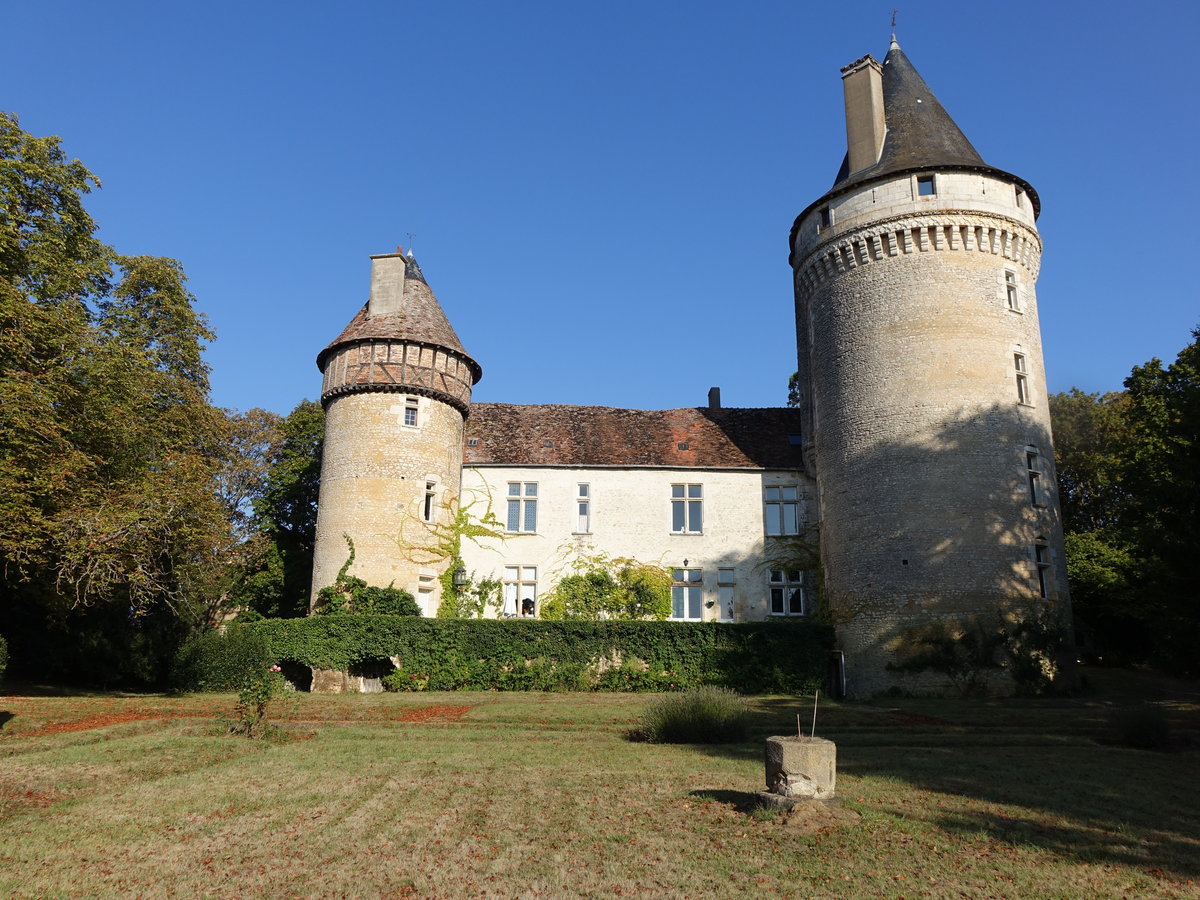 Chateau Bouesse, erbaut im 13. Jahrhundert, heute Hotel und Restaurant (21.09.2016)